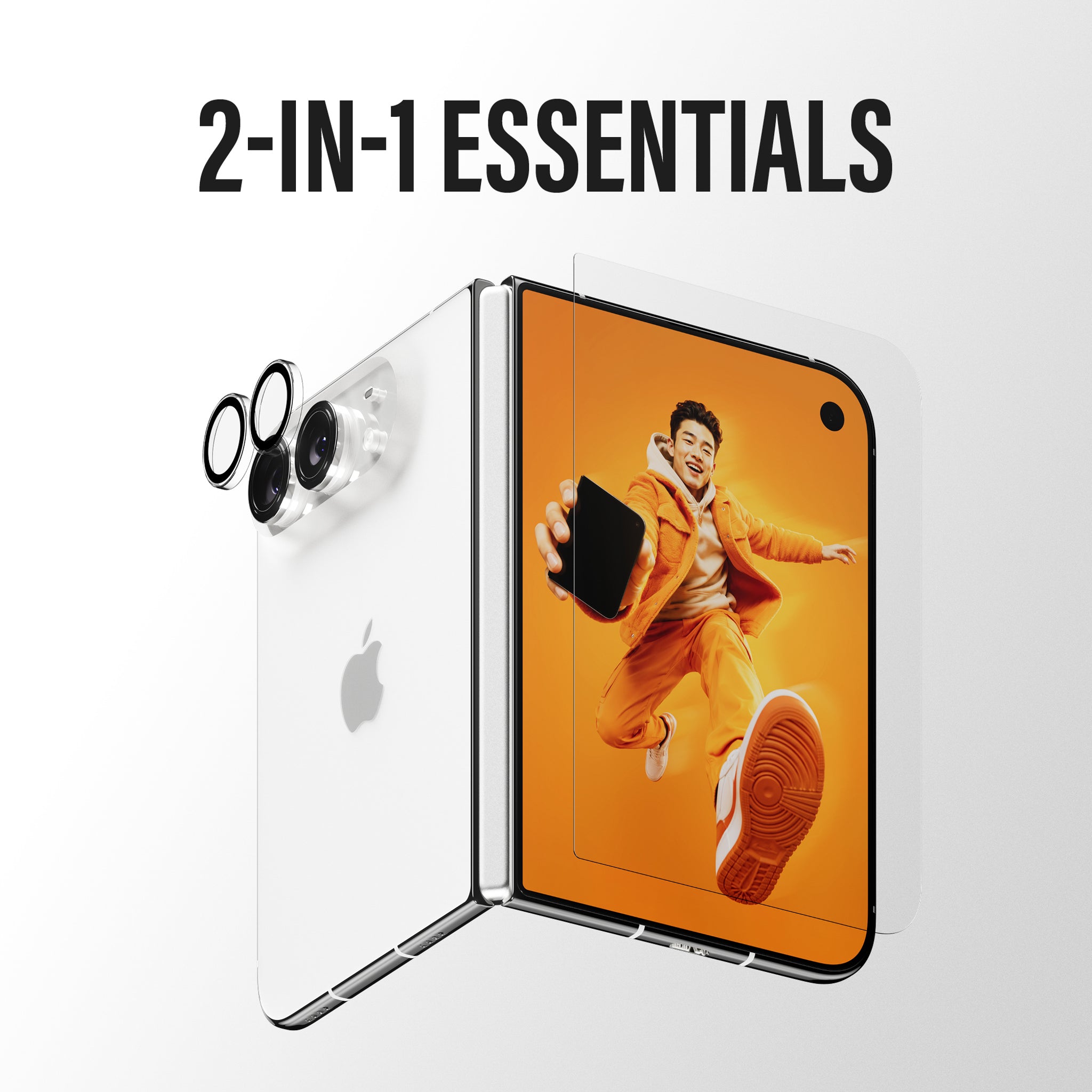 PanzerGlass® 2-i-1 Essential Pakke iPhone Duo